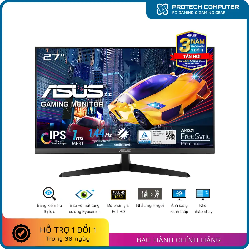 Màn hình Gaming ASUS VY279HGE (27 inch/FHD/IPS/144Hz/1ms)